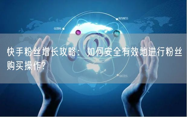 快手粉丝增长攻略:如何安全有效地进行粉丝购买操作?