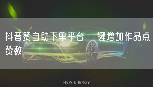 抖音赞自助下单平台 一键增加作品点赞数