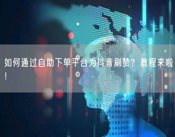 如何通过自助下单平台为抖音刷赞?教程来啦!
