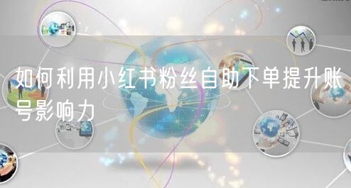 如何利用小红书粉丝自助下单提升账号影响力